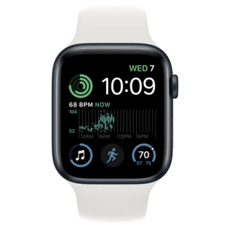 Apple Watch Series SE 2 40mm Silver Aluminum Case with White Sand Sport Band
