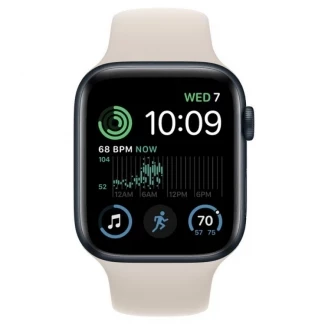 Apple Watch Series SE 2 44mm Starlight Aluminum Case with Starlight Sand Sport Band