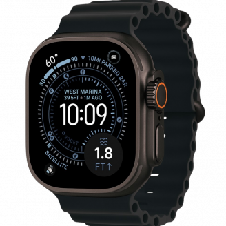 Apple Watch Ultra3 49mm Black Ti Black Ocean Ban