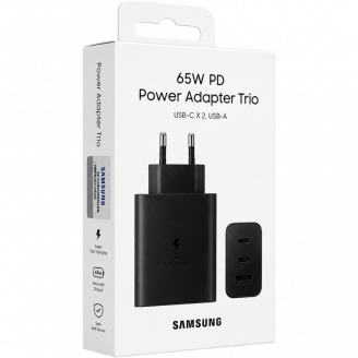 Зарядное устройство Samsung USB-C X2, USB-A 65W Зарядное устройство Samsung USB-C X2, USB-A 65W