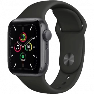 Apple Watch Series SE 40mm Space Gray Aluminum Case with Midnight Sport Band