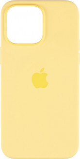 Чехол Silicone Case(Желтый) Magsafe for iPhone 14 Pro Max (22.09)