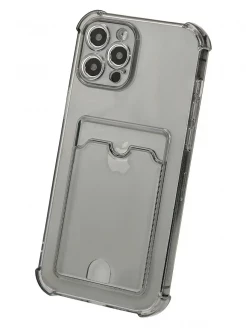  Силиконовый чехол с картхолдером для iPhone 13 pro